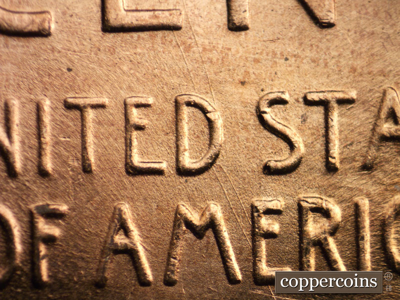 Die-stage C marker on 1957D•1MM•081 (1957 Repunched Mint Mark).