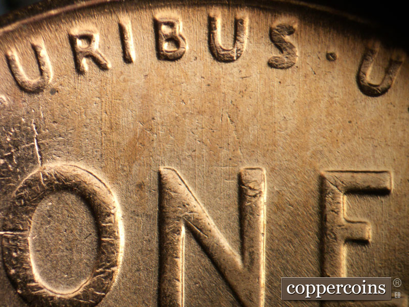 Die-stage C marker on 1957D•1MM•102 (1957 Repunched Mint Mark).