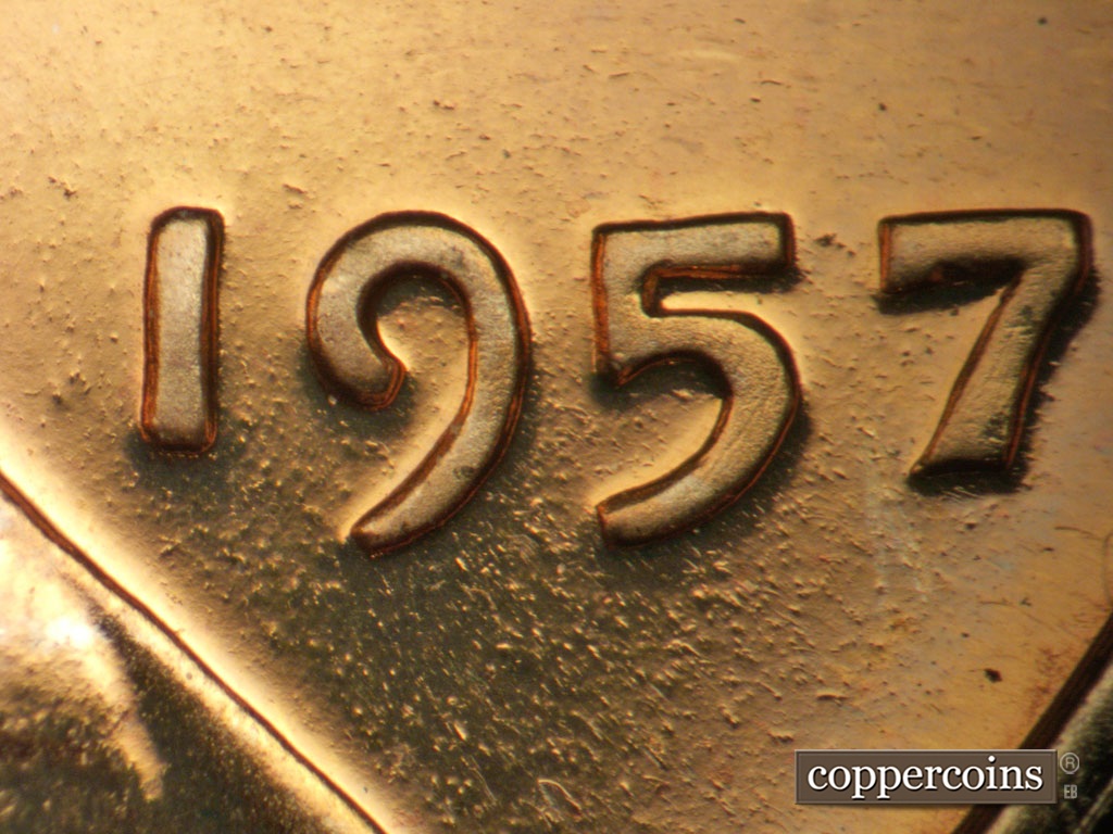 Die-stage A marker on 1957P•1DR•004P showing Date for reference.