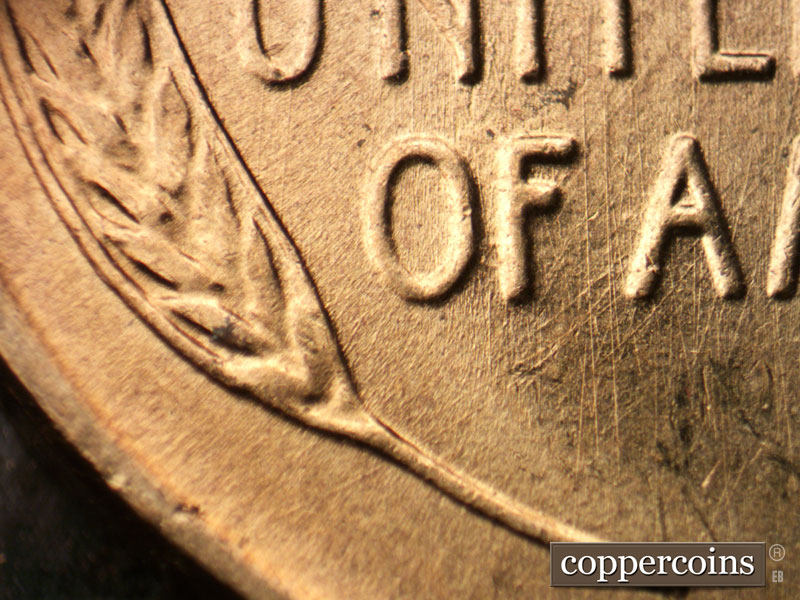 Die-stage A marker on 1958D•1MM•020 (1958 Repunched Mint Mark).