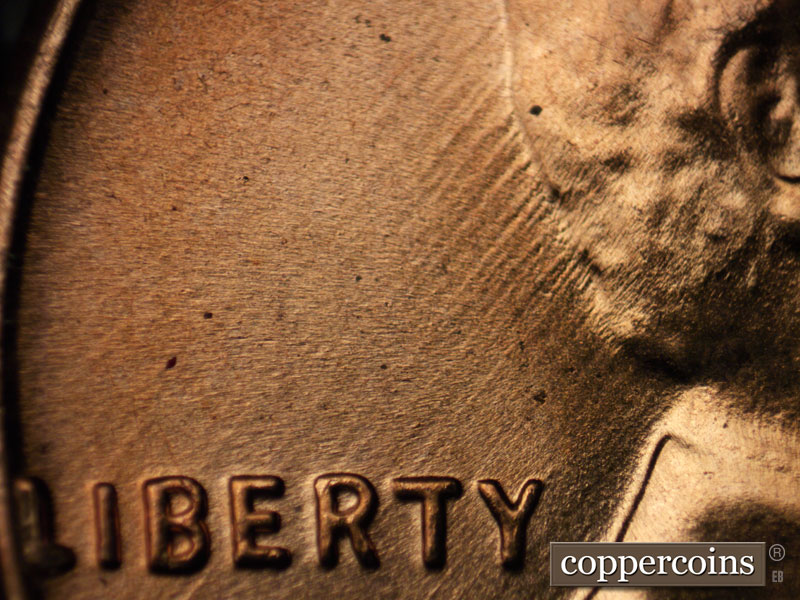 Die-stage C marker on 1958D•1MM•023 (1958 Repunched Mint Mark).