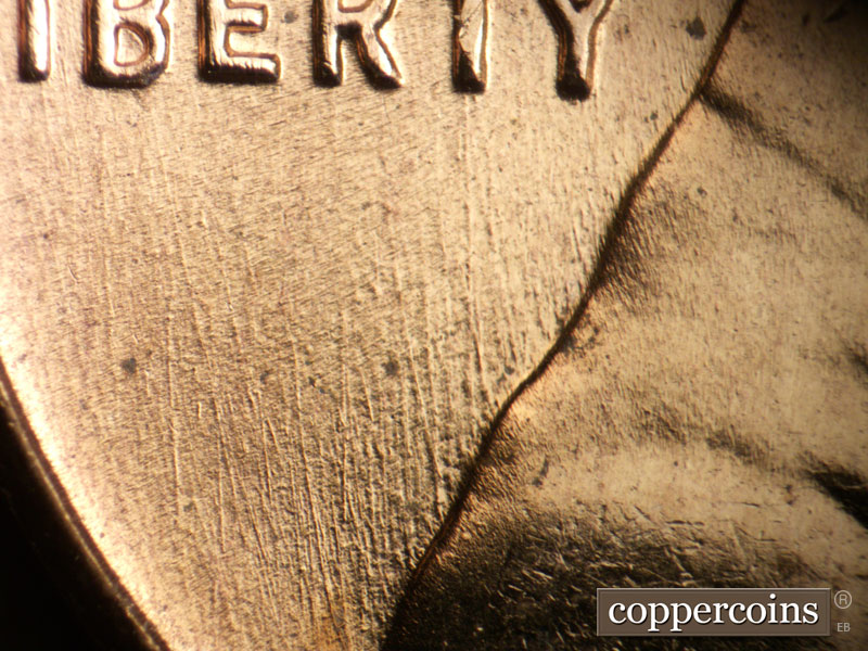 Die-stage B marker on 1958D•1MM•026 (1958 Repunched Mint Mark).