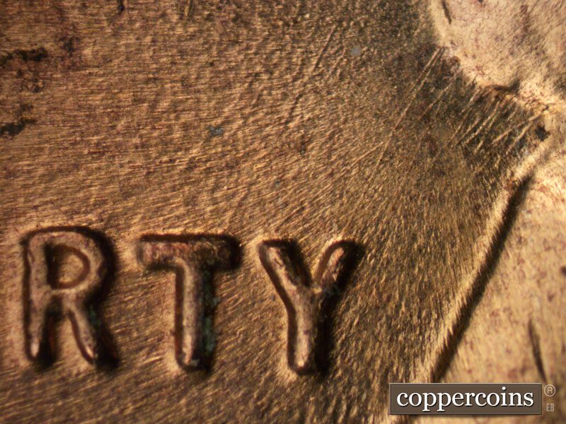 Die-stage C marker on 1958D•1MM•030 (1958 Repunched Mint Mark).