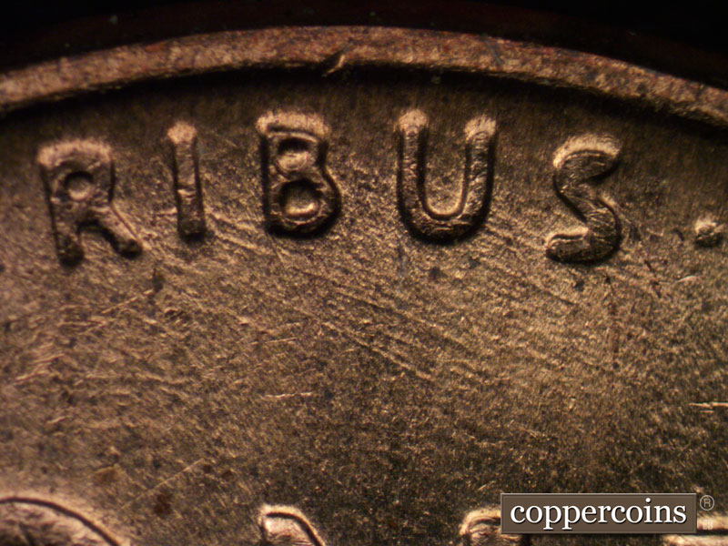 Die-stage C marker on 1958D•1MM•030 (1958 Repunched Mint Mark).