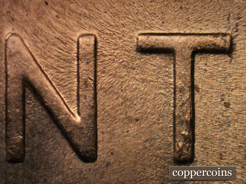 Die-stage C marker on 1958D•1MM•030 (1958 Repunched Mint Mark).