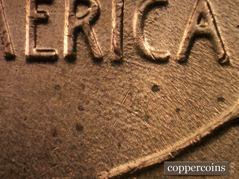 Die-stage C marker on 1958D•1MM•030 (1958 Repunched Mint Mark).
