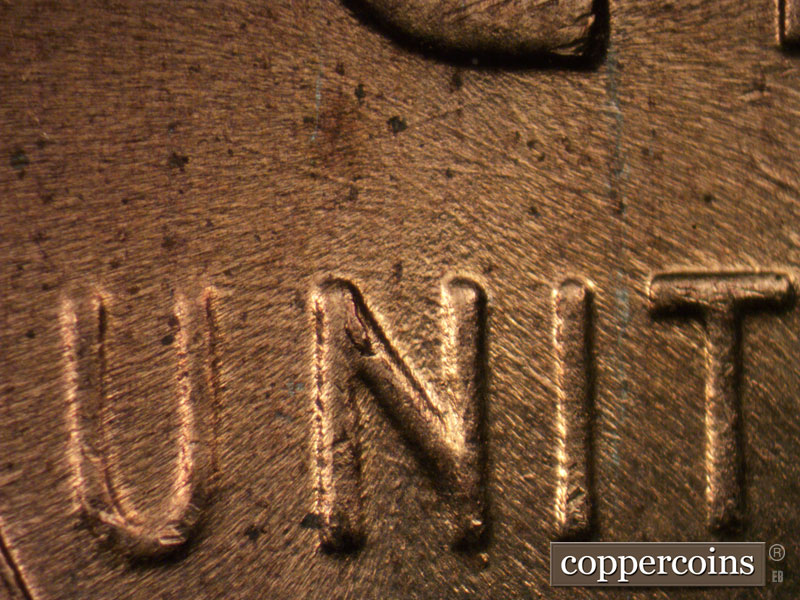 Die-stage C marker on 1958D•1MM•030 (1958 Repunched Mint Mark).