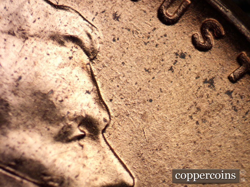 Die-stage B marker on 1958D•1MM•078 (1958 Repunched Mint Mark).