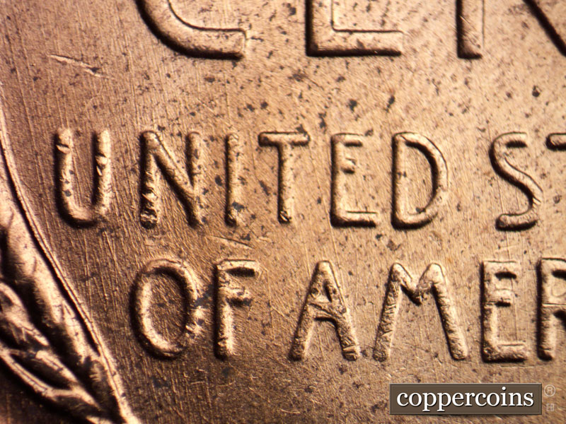 Die-stage B marker on 1958D•1MM•078 (1958 Repunched Mint Mark).
