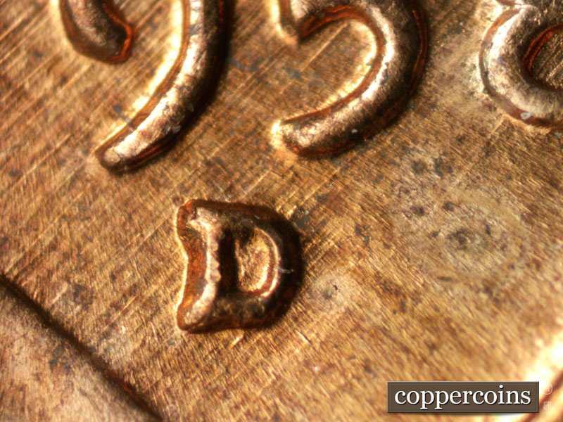 1958 Lincoln cent obverse, CopperCoins die 1958D•1MM•085.