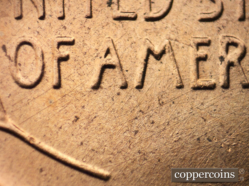 Die-stage B marker on 1958D•1MM•088 (1958 Repunched Mint Mark).