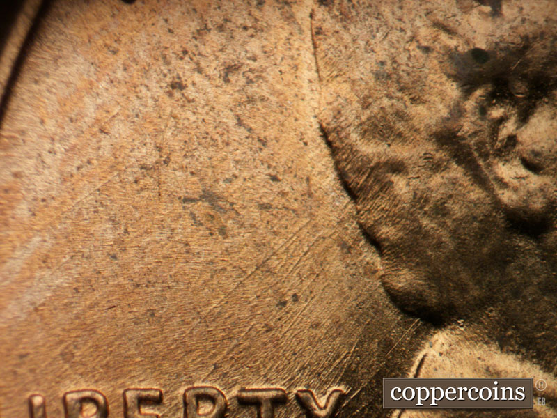 Die-stage C marker on 1958D•1MM•096 (1958 Repunched Mint Mark).