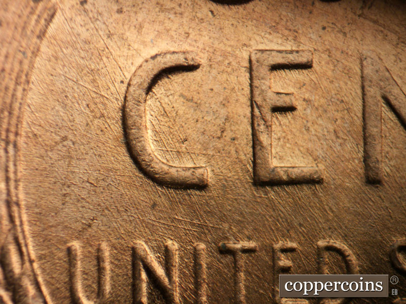 Die-stage C marker on 1958D•1MM•096 (1958 Repunched Mint Mark).
