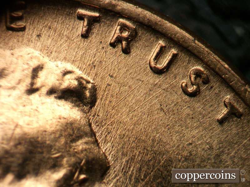 Die-stage B marker on 1959D•1DO•006 (1959 Doubled Die Obverse).