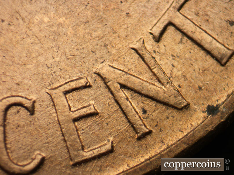 Die-stage B marker on 1959D•1MM•005 (1959 Repunched Mint Mark).