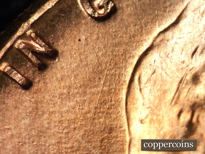 Die-stage B marker on 1959D•1MM•007 (1959 Repunched Mint Mark).