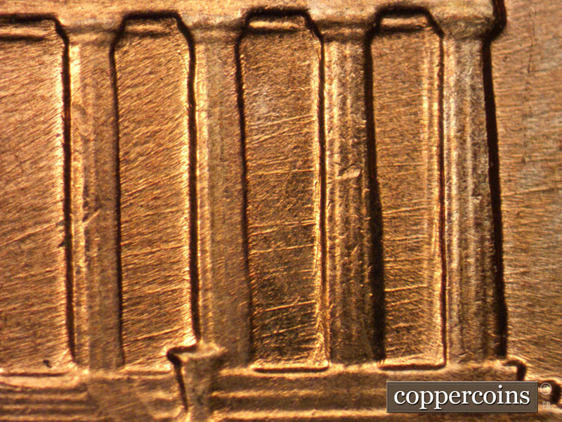Die-stage B marker on 1959D•1MM•007 (1959 Repunched Mint Mark).