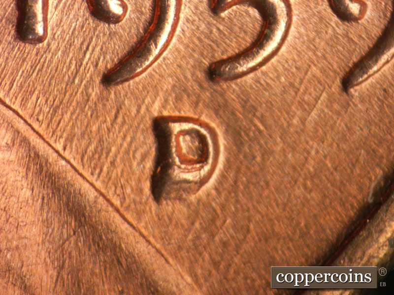 1959 Lincoln cent obverse, CopperCoins die 1959D•1MM•009.