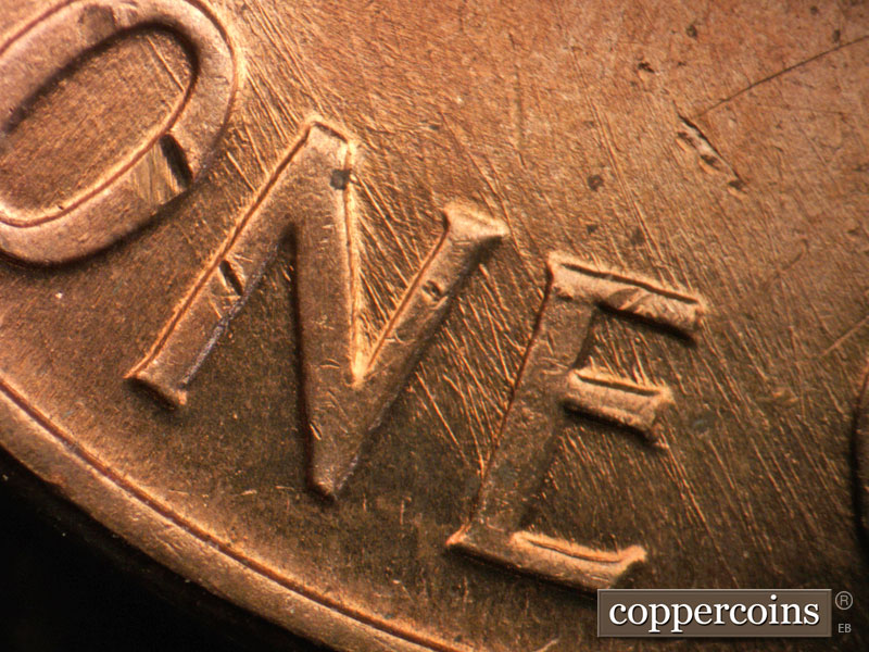 Die-stage B marker on 1959D•1MM•009 (1959 Repunched Mint Mark).