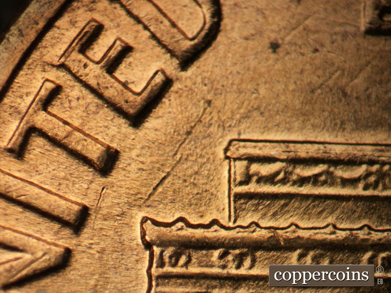 Die-stage C marker on 1959D•1MM•013 (1959 Repunched Mint Mark).