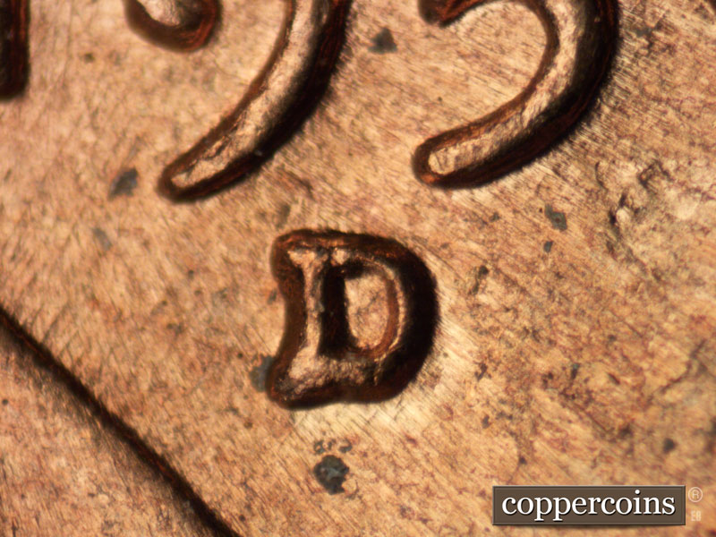 1959 Lincoln cent obverse, CopperCoins die 1959D•1MM•023.