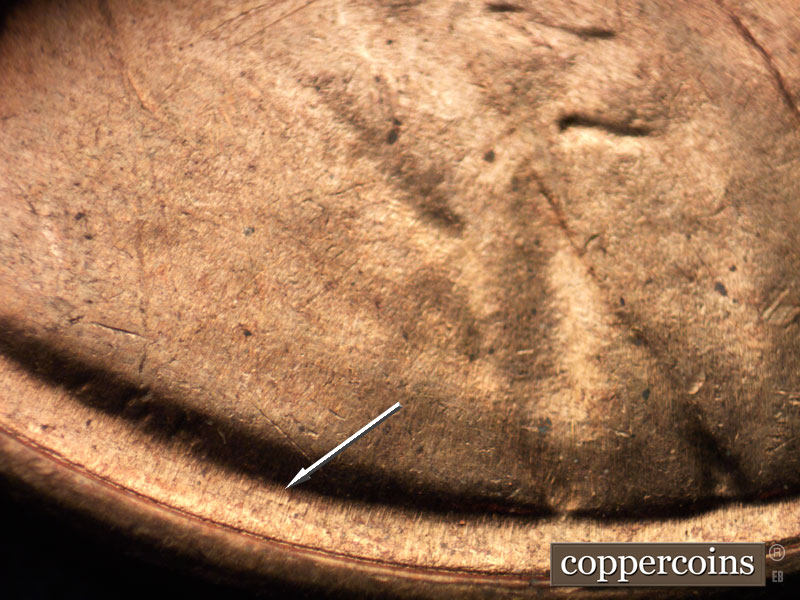 Die-stage B marker on 1959D•1MM•023 (1959 Repunched Mint Mark).