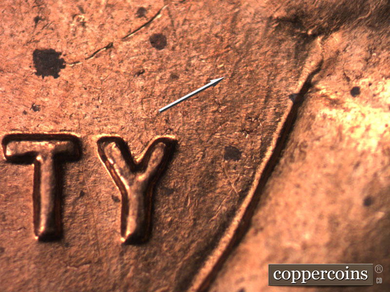 Die-stage C marker on 1959D•1MM•023 (1959 Repunched Mint Mark).
