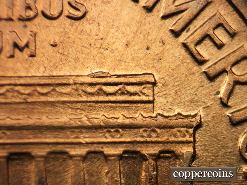 Die-stage A marker on 1959D•1MM•026 (1959 Repunched Mint Mark).