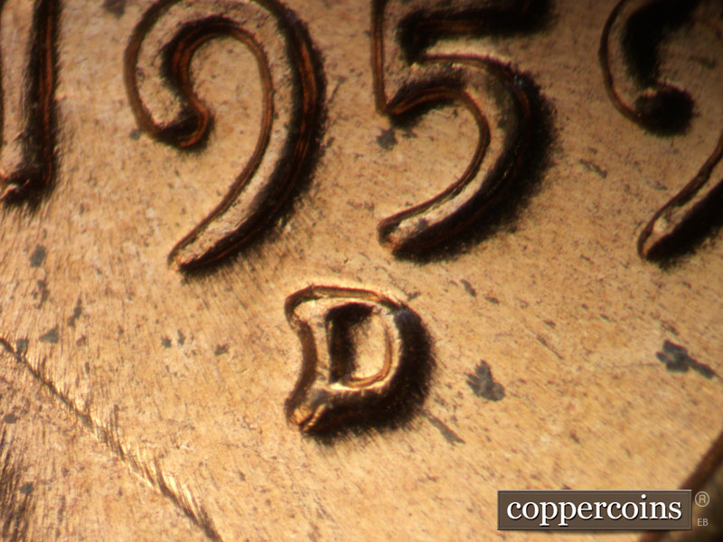 1959 Lincoln cent obverse, CopperCoins die 1959D•1MM•026.