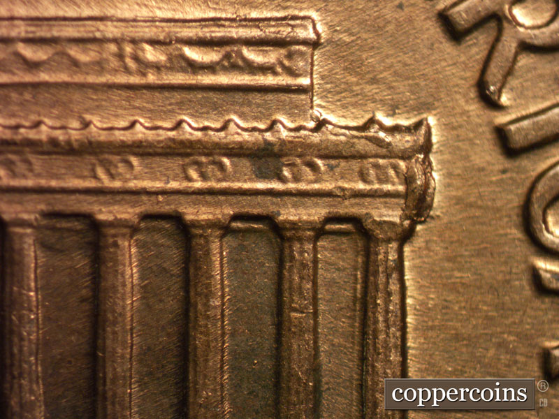 Die-stage C marker on 1959D•1MM•026 (1959 Repunched Mint Mark).