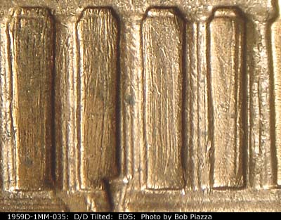 Die-stage A marker on 1959D•1MM•035 (1959 Repunched Mint Mark).