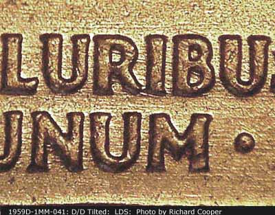 Die-stage C marker on 1959D•1MM•041 (1959 Repunched Mint Mark).