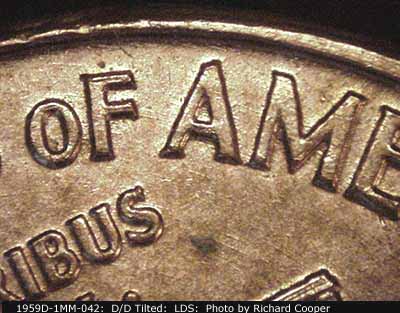 Die-stage C marker on 1959D•1MM•042 (1959 Repunched Mint Mark).