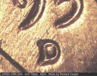 1959 Lincoln cent obverse, CopperCoins die 1959D•1MM•044.