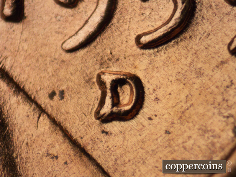 1959 Lincoln cent obverse, CopperCoins die 1959D•1MM•052.