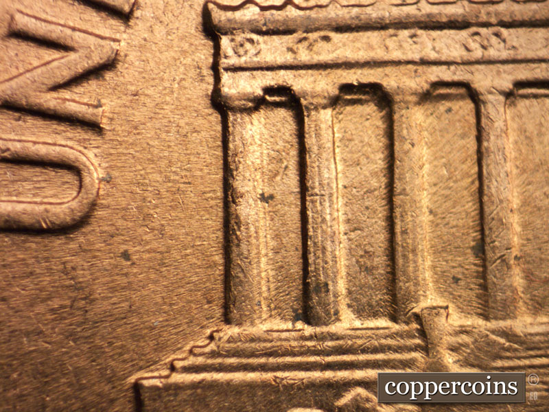Die-stage C marker on 1959D•1MM•060 (1959 Repunched Mint Mark).