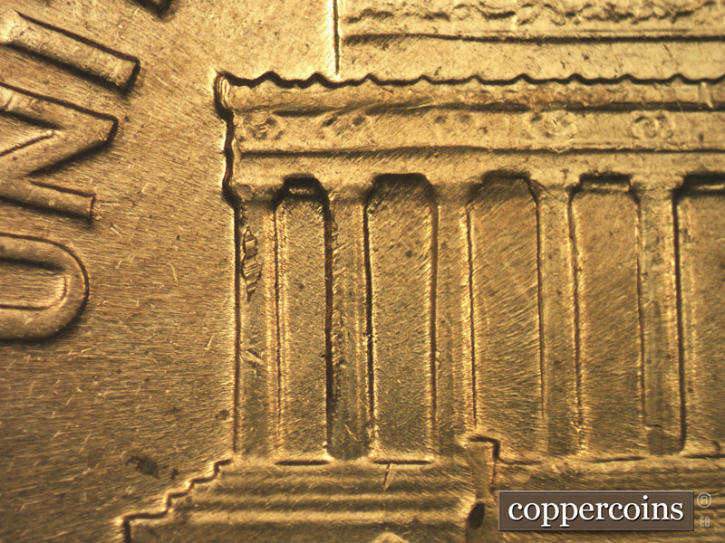 Die-stage B marker on 1959D•1MM•078 (1959 Repunched Mint Mark).