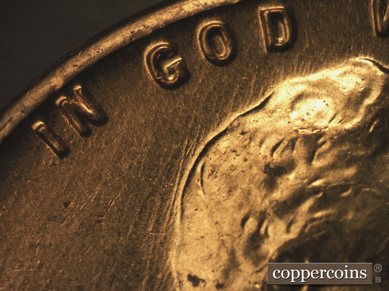 Die-stage B marker on 1959D•1MM•079 (1959 Repunched Mint Mark).