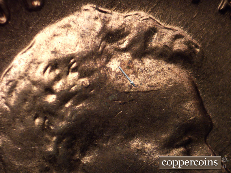 Die-stage C marker on 1959D•1MM•080 (1959 Repunched Mint Mark).