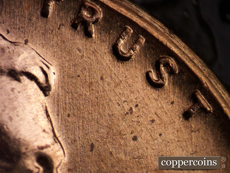 Die-stage A marker on 1959D•1MM•081 (1959 Repunched Mint Mark).