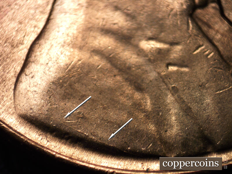 Die-stage B marker on 1959D•1MM•082 (1959 Repunched Mint Mark).