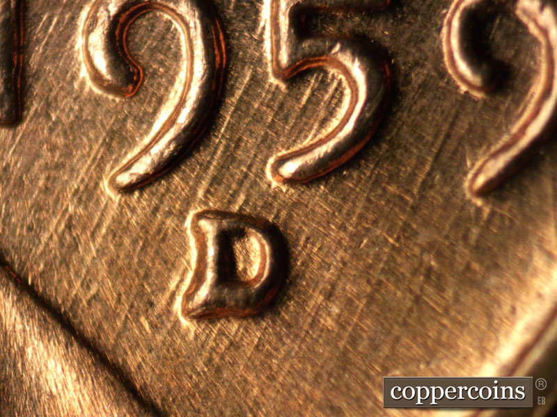 1959 Lincoln cent obverse, CopperCoins die 1959D•1MM•083.