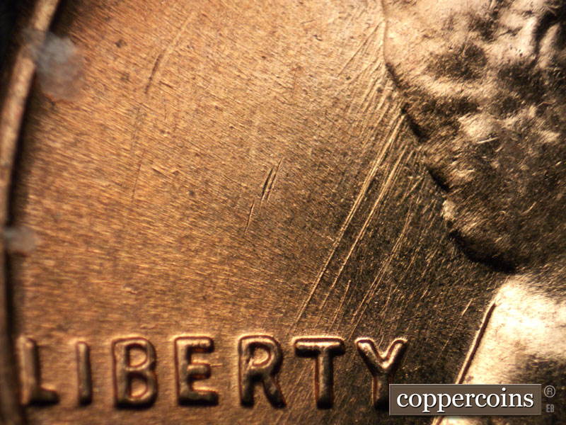 Die-stage B marker on 1959D•1MM•083 (1959 Repunched Mint Mark).