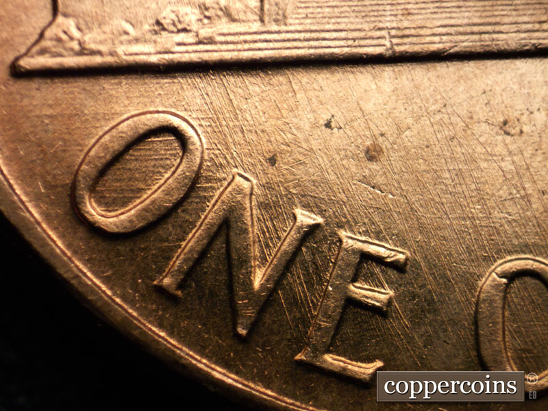 Die-stage B marker on 1959D•1MM•083 (1959 Repunched Mint Mark).