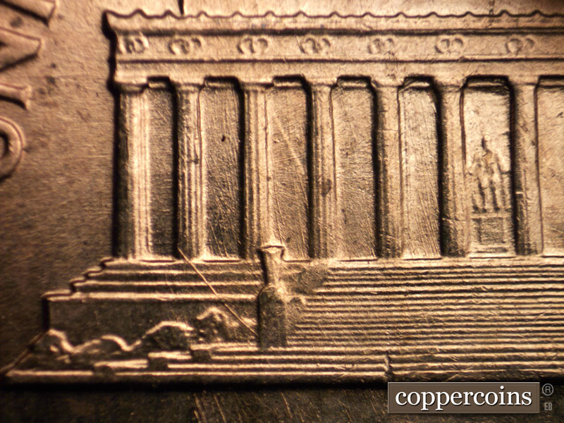 Die-stage B marker on 1959D•1MM•083 (1959 Repunched Mint Mark).