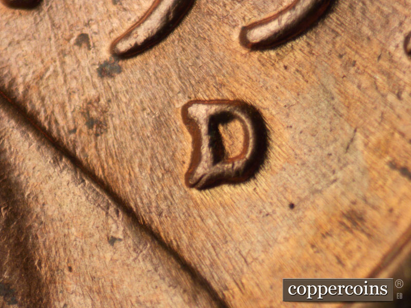 1959 Lincoln cent obverse, CopperCoins die 1959D•1MM•086.