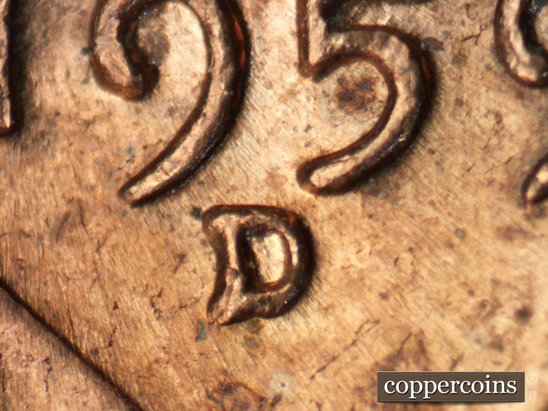 Die-stage C marker on 1959D•1MM•089 (1959 Repunched Mint Mark).