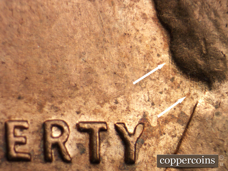 Die-stage C marker on 1959D•1MM•089 (1959 Repunched Mint Mark).