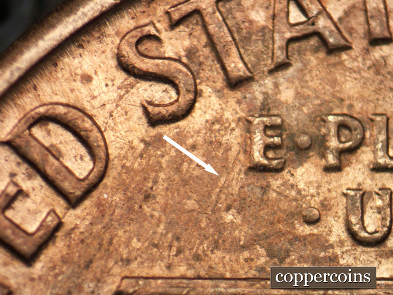 Die-stage C marker on 1959D•1MM•089 (1959 Repunched Mint Mark).