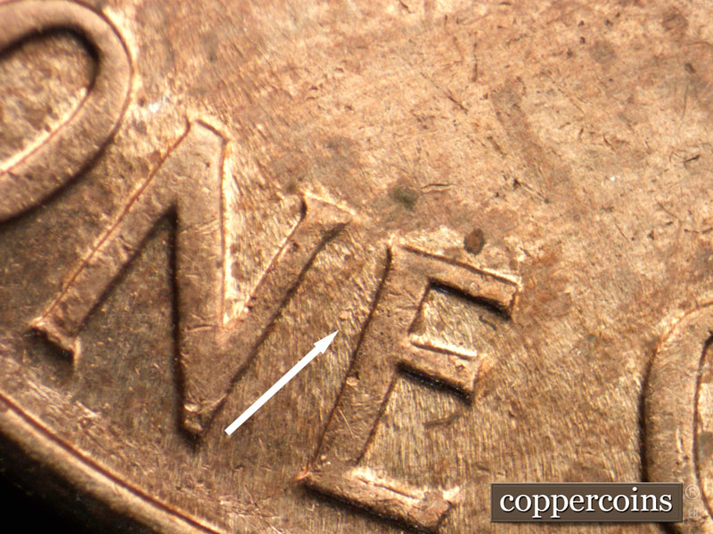 Die-stage C marker on 1959D•1MM•089 (1959 Repunched Mint Mark).